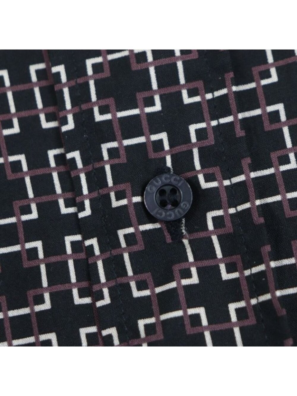 Gucci Vintage 100% Silk Tom Ford Period All Over Pattern Long Sleeve Shirt - Picture 6 of 11